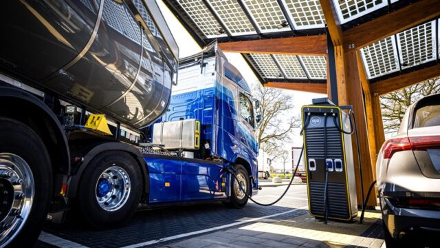 Afbeelding behorende bij Aantal elektrische vrachtwagens sinds 2022 verzevenvoudigd 